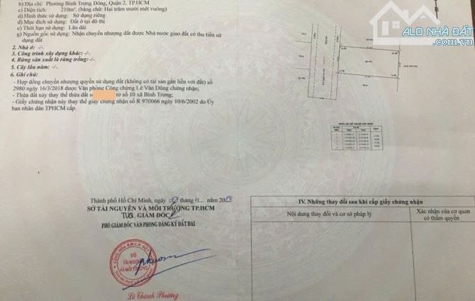 Bán đất dự án Cty Thái Dương đường Nguyễn Duy Trinh Quận 2 cũ gần chợ (210m2) 29.5 tỷ - 6