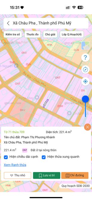 Khu trung tâm hành chính châu pha chỉ 1.3xx đường nhựa đẹp khu dân cư