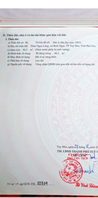 Chính chủ cần bán nhà cấp 4 tại Ngọc Lãng, Phường 1, Tuy Hòa, Phú Yên - 1