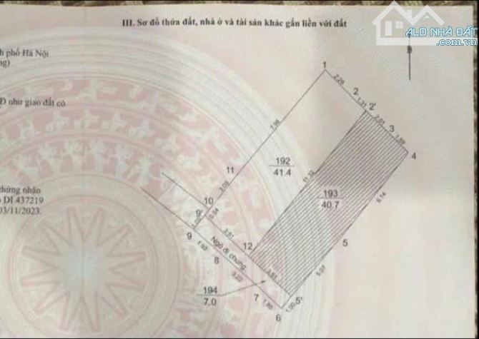 BÁN ĐẤT - NGÕ 66 VÕNG THỊ:  Diện tích 42m2, Giá 6.6 TỶ. 100m ra hồ Tây lộng gió - 1
