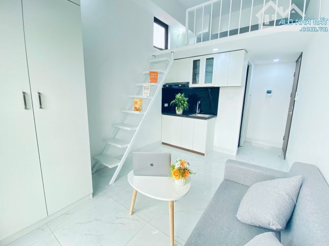 Cho Thuê CCMN Ngõ 41 Đông Tác Đống Đa 25m2 Studio Gác Xép Cửa Sổ Ban Công Thang Máy - 1