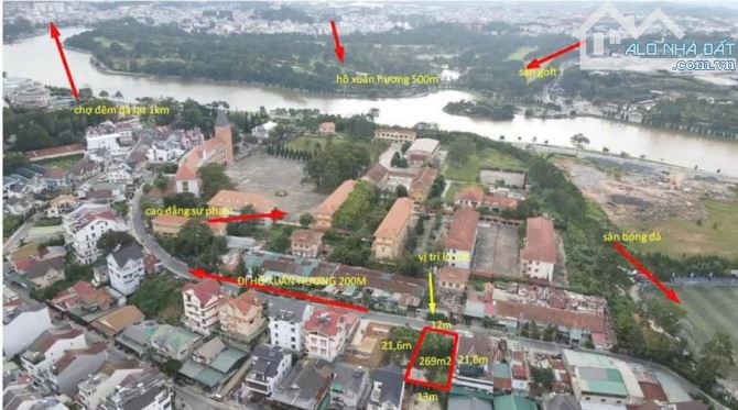 269m2 ĐẤT BIỆT LẬP KQH YERSIN - NGANG 12 MET NỞ HẬU CỰC ĐẸP - CÁCH HỒ XUÂN HƯƠNG CHỈ 200M - 2
