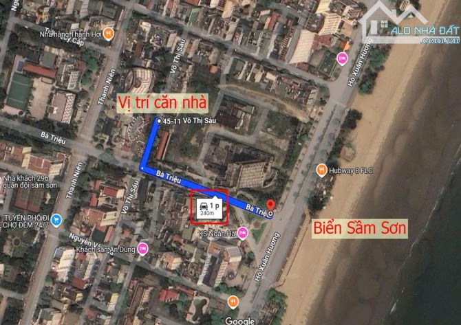 Bán Lô Đất Đẹp Kề Đường Bà Triệu– Cách Biển Sầm Sơn 240m – Gần Sun Group & FLC – Sổ Đỏ - 2