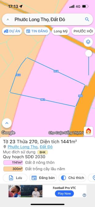 MẶT TIỀN PHẠM HÙNG - NGAY CỔNG SAU KHU CÔNG NGHIỆP ĐẤT ĐỎ - BRVT  🌈DT 1441m2 - 2
