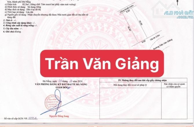 CẦN BÁN ĐẤT MẶT TIỀN TRẦN VĂN GIẢNG – TÂN TRÀ – NGŨ HÀNH SƠN - 3