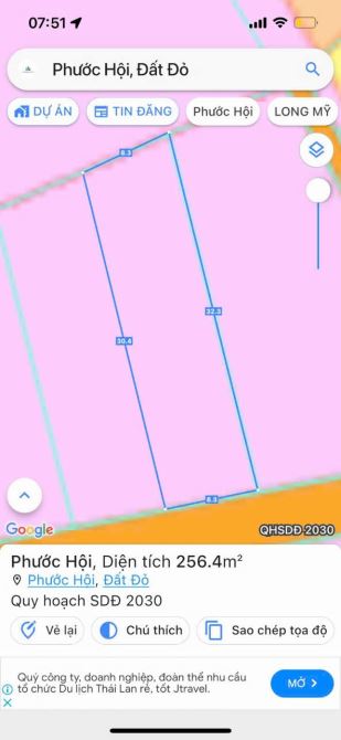 2 LÔ LIÊN KỀ PHƯỚC HỘI - NGAY ĐƯỜNG VEN BIỂN- ĐẤT ĐỎ - BRVT 🌈DT 8x35M - 256m2 -100tc - 3