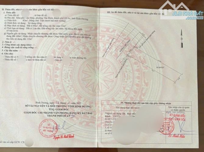 Đất gần khu du lịch hố lang, phường Tân Bình Tp Dĩ An - 4