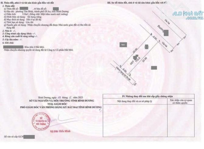 Đất KDC Đất Mới, gần ngã tư Chiêu Liêu, phường Tân Bình, TP Dĩ An - 4
