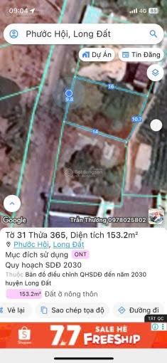 CHỦ NGỘP CẦN BÁN GẤP LÔ ĐẤT NGAY KHU DÂN CƯ PHƯỚC HỘI BR-VT Chỉ 980tr CÓ NH HỖ TRỢ - 4
