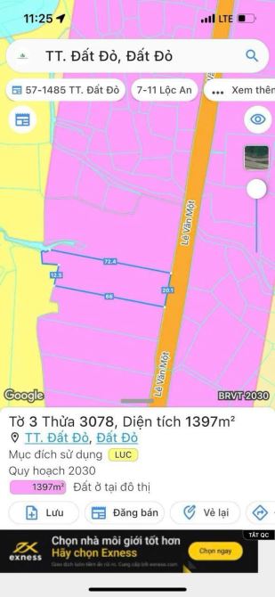 MẶT TIỀN LÊ VĂN MỘT - TRUNG TÂM THỊ TRẤN ĐẤT ĐỎ - ĐẤT ĐỎ - BRVT 🌈DT 1400M2 - 5