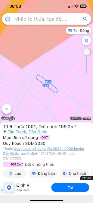 Cần bán mặt tiền kinh doanh 1/ đinh đức thiện long an giá 1,5 tỷ - 2