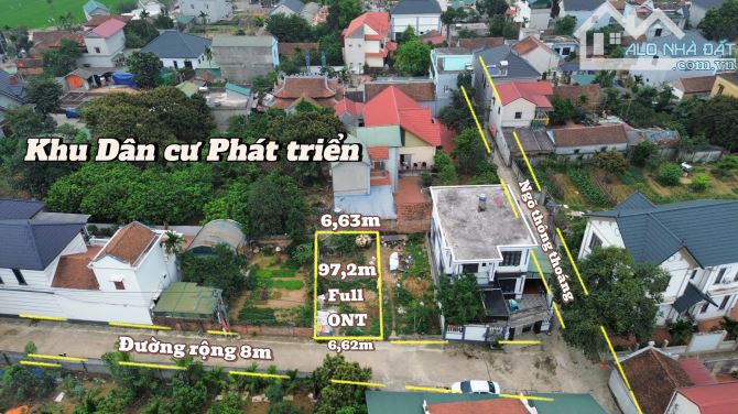 Bán đất Đông Thượng, Đông Yên, Quốc Oai 📐 Diện tích: 97.2m² | Mặt tiền: 6.2m - 2