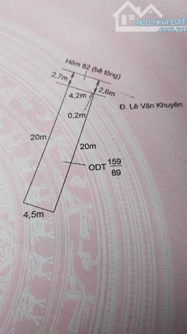Đất hẻm 82 đường Lê Văn Khuyên P5 TP Tân An Long An - 2