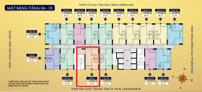 Bán căn hiếm 3PN-2WC Bcons Aveneu, DT 60m2, Thuê lại 14tr/tháng. Giá 2.58 tỷ - 3