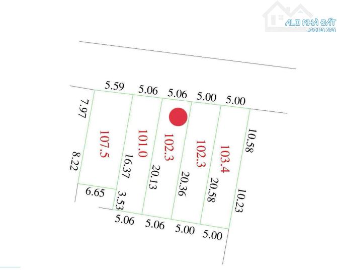 BÁN ĐẤT THÔN TUYỀN, ĐÔNG XUÂN, SÓC SƠN. DIỆN TÍCH 102M2, MT 5.06M. GIÁ 2.86 TỶ. - 3