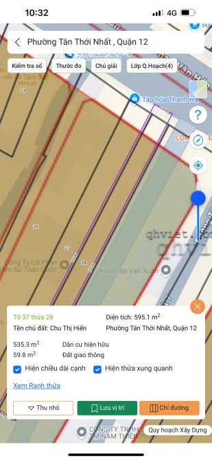 CẦN BÁN GẤP – ĐẤT MẶT TIỀN ĐƯỜNG PHAN VĂN HỚN, 6X100M GIÁ 25T - 4