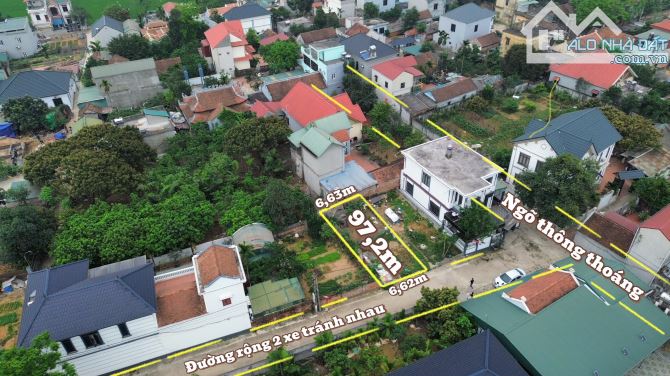 Bán đất Đông Thượng, Đông Yên, Quốc Oai 📐 Diện tích: 97.2m² | Mặt tiền: 6.2m - 5