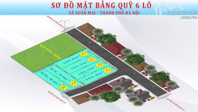 6 LÔ ĐẤT CUỐI CÙNG – XUÂN MAI – GIÁ TỐT NHẤT KHU VỰC