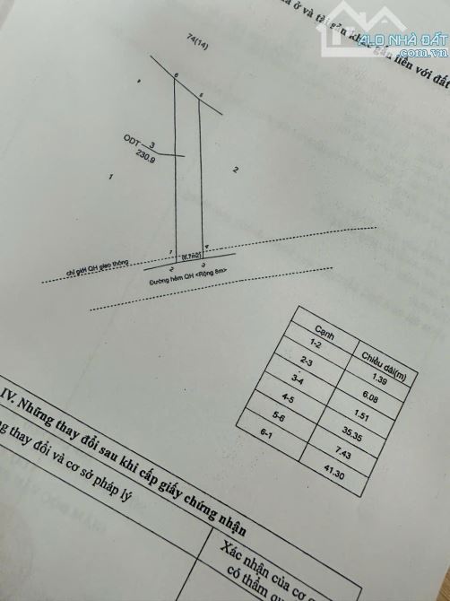 Đất đầu tư - 230m2 đất thổ cư phường Tân Lợi, 6x41m giá thị trường 2 tỷ 5