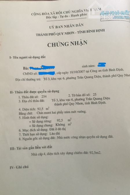 Bán nhà cấp 4 MT Trần Đại Nghĩa, Quy Nhơn Bắc: tiện lợi ở kết hợp kinh doanh - 1