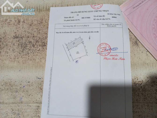 CHÍNH CHỦ CẦN BÁN LÔ ĐẤT NỞ HẬU – VỊ TRÍ ĐẸP – PHÙ ĐỔNG, GIA LÂM - GIÁ THỎA THUẬN - 2