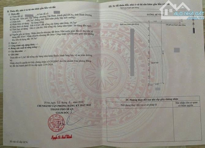 Đất gần khu Biconsi, phường Tân Bình, Tp Dĩ An - 7