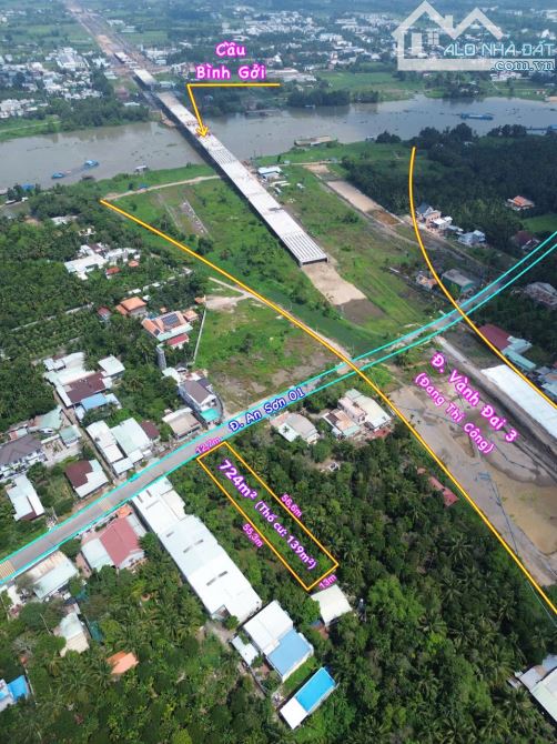 Lô đất mặt tiền đường An Sơn 01, Sát bên Đường Vành Đai 3, đoạn cầu Bình Gởi