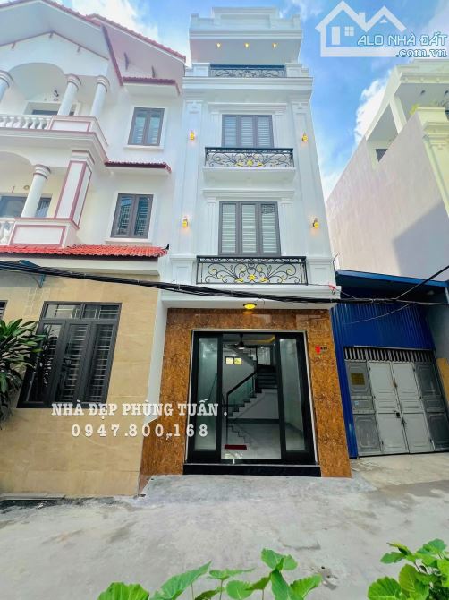 P Tuấn... Nhà Độc Lập 4 Tầng - Ngõ Thiên Lôi - HP 45m² x 4 tầng Độc Lập , OTO VÀO