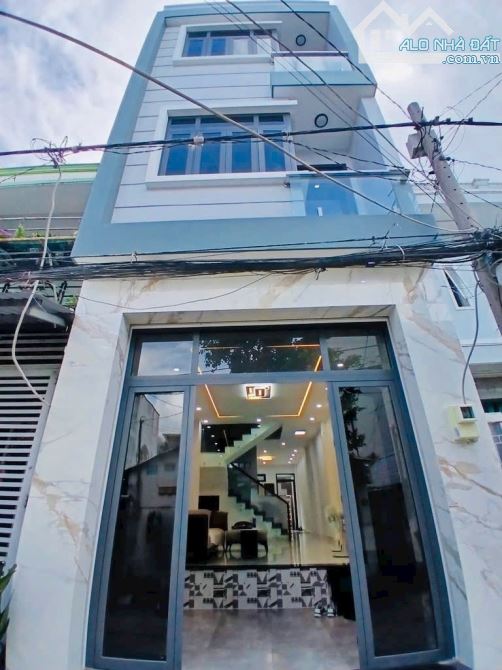 🏡NHÀ 4 TẦNG MỚI -HẺM XE HƠI  👉 Đường Hồ Ngọc Lãm- Bình Tân  👉sổ đẹp vuông vức,hoàn công