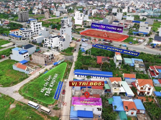 👉Chào bán 1 lô mặt tiền rộng rãi- ngay đối diện khu vườn hoa cây xanh tại TDC Khuỷnh - 1