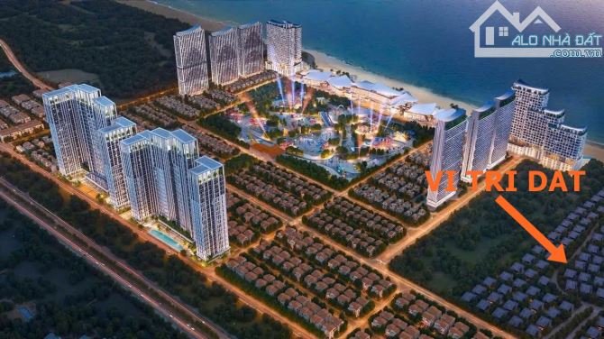 BÁN ĐẤT BIỆT THỰ BIỂN GÓC 2 MẶT TIỀN CÁCH DÁ SUN GROUP BLANCA CITY 100M - DT 322M2=15X22,5 - 1