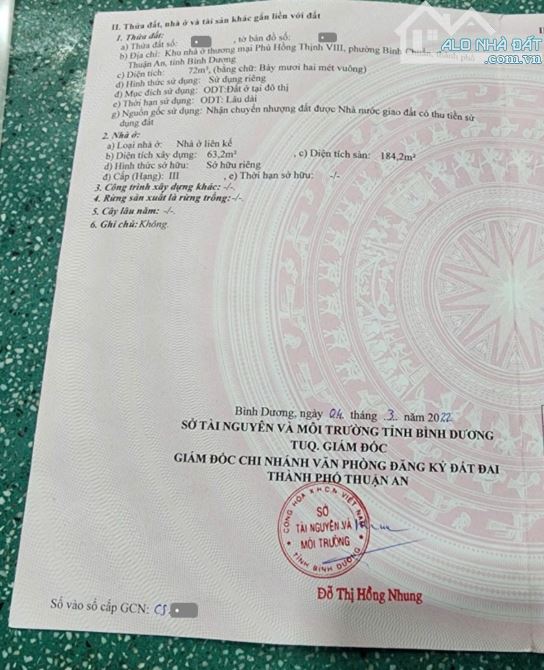 Bán nhà 1T2L 4x18m hoàn công, mặt tiền KD đường N1 Phú Hồng Thịnh 8 p. Bình Chuẩn - 2