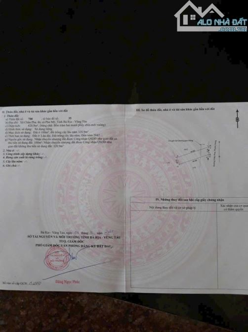 BÁN LÔ ĐẤT RẺ NHẤT ĐƯỜNG LÊ TRỌNG TẤN ( CHÂU PHA- PHÚ MỸ) - 2