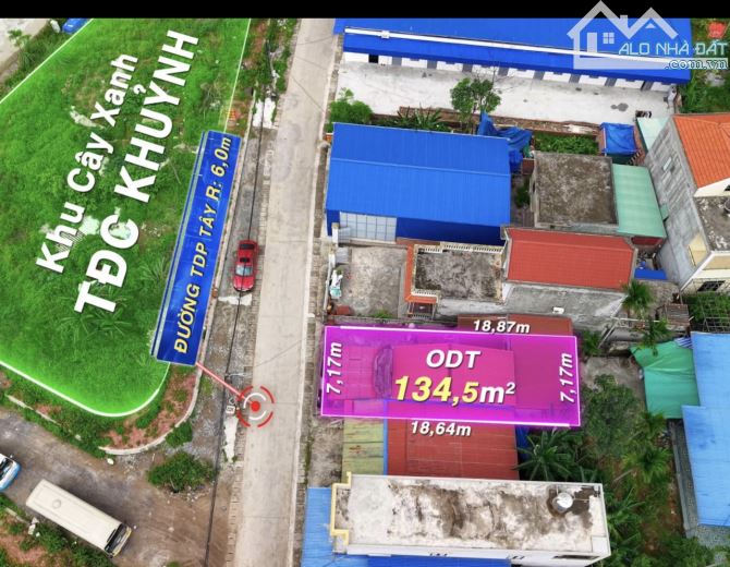 👉Chào bán 1 lô mặt tiền rộng rãi- ngay đối diện khu vườn hoa cây xanh tại TDC Khuỷnh - 2