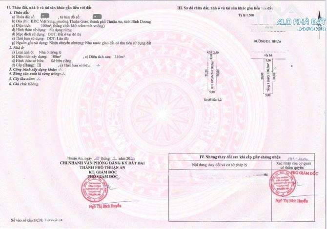 200m2 19ty 2căn nhà MT đường D1 KDC Vietsing p.Thuận Giao Tp.Thuận An - 4