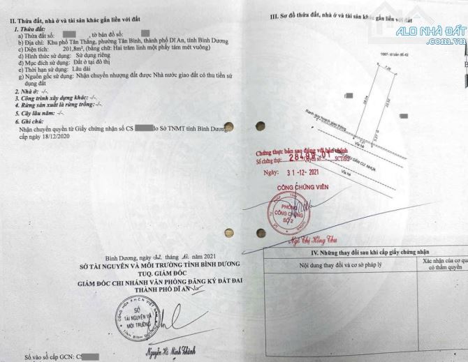 đất 201,8m2 (7,2x28) 5ty6 TL  gần nhà Văn Hóa Tân Bình P.Tân Bình Tp Dĩ An - 6