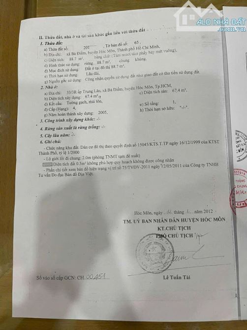 Nhà Hóc Môn Bà Điểm- DT90m2 - Giá 2,5ty - SHR - 7