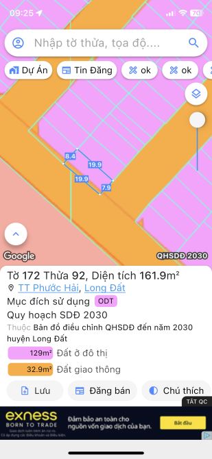 Siêu vip hướng đông nam-Góc 2 mặt tiền Huỳnh tấn phát và trần phú, 160m2-8x20-full thổ cư