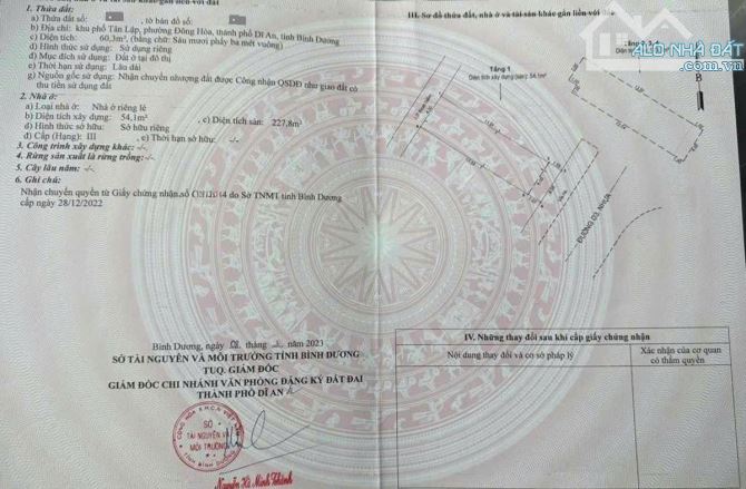 Bán nhà 1T3L 4x15m hoàn công, đường D3 KDC 61 p. Đông Hòa gần Metro Suối Tiên - 1