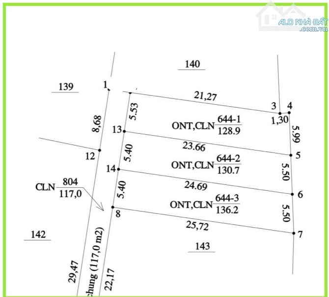 Hàng f0 136,2m thôn Mục Uyên 2 sát đất đấu giá, đất dịch vụ giá chỉ 31 tr/m2 - 1