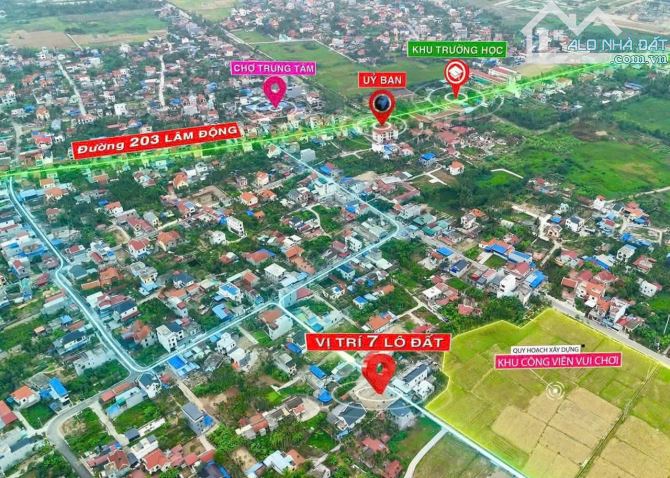 Bán lô TDP Sú phường Hoàng Lâm- TP Thuỷ Nguyên đường 4m ngay trục thôn 62,5m chỉ 1,7x tỷ - 1
