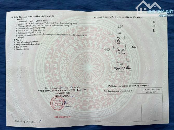 Cần bán lô đất full thổ cư giá 280 triệu liền kề khu công nghiệp Trảng Bàng - 3