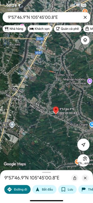 bán đất mặt tiền tỉnh lộ 925, cái răng cần thơ, gần bệnh viện bắc số 10, giá hơn 3tr/1m2 - 4