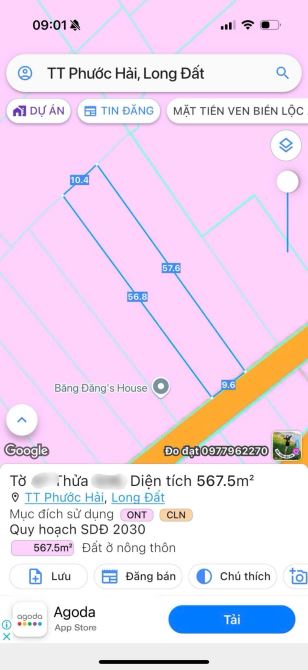 THỊ TRẤN PHƯỚC HẢI - CÁCH BIỂN PHƯỚC HẢI CHỈ 1.5KM; ngay đường ven biển Vũng Tàu Bình Châu - 6