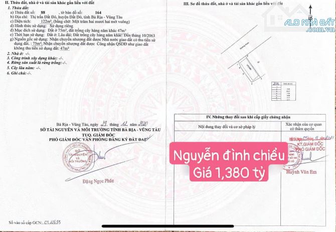 Bán đất trung tâm TT Đất Đỏ, đường Nguyễn Đình Chiểu giá rẻ cho a\c đầu tư - 7