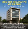 BÁN TOÀ NHÀ MẶT PHỐ TRUNG TÂM BA ĐÌNH – KHU PHỐ HÀN QUỐC, NHẬT BẢN. 105M 9T + HẦM