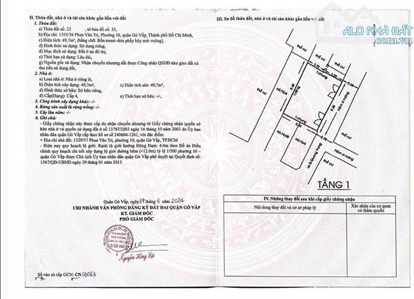 Bán nhà mặt tiền 4 tầng dt 5.1x25m, Lê Đức Thọ, Phường 13, Gò Vấp, nhỉnh 21 tỷ