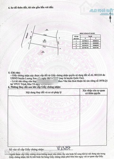 Bán lô Đất 451m² tại Đồng Bèn, Đông Xuân, Quốc Oai, Hà Nội