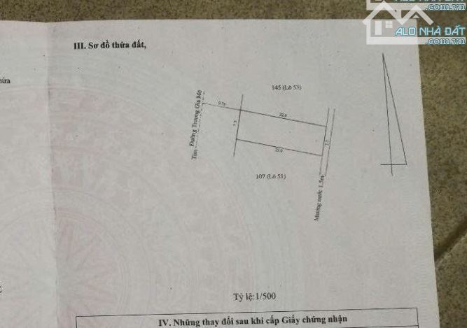 Cần bán đất Mặt tiền đường Trương Gia Mô - Vỹ Dạ