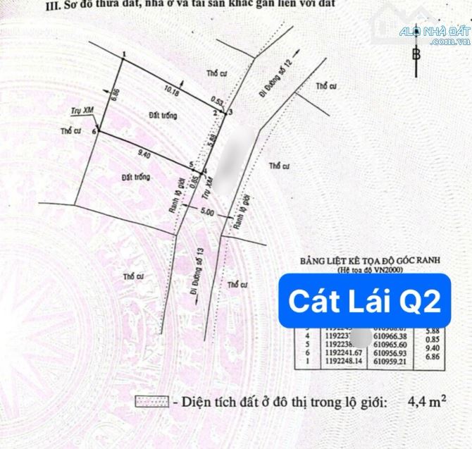 P.Cát Lái Quận 2 - bán đất 66m2 gần Bệnh Viện Lê Văn Thịnh Chợ Cây Xoài - 2